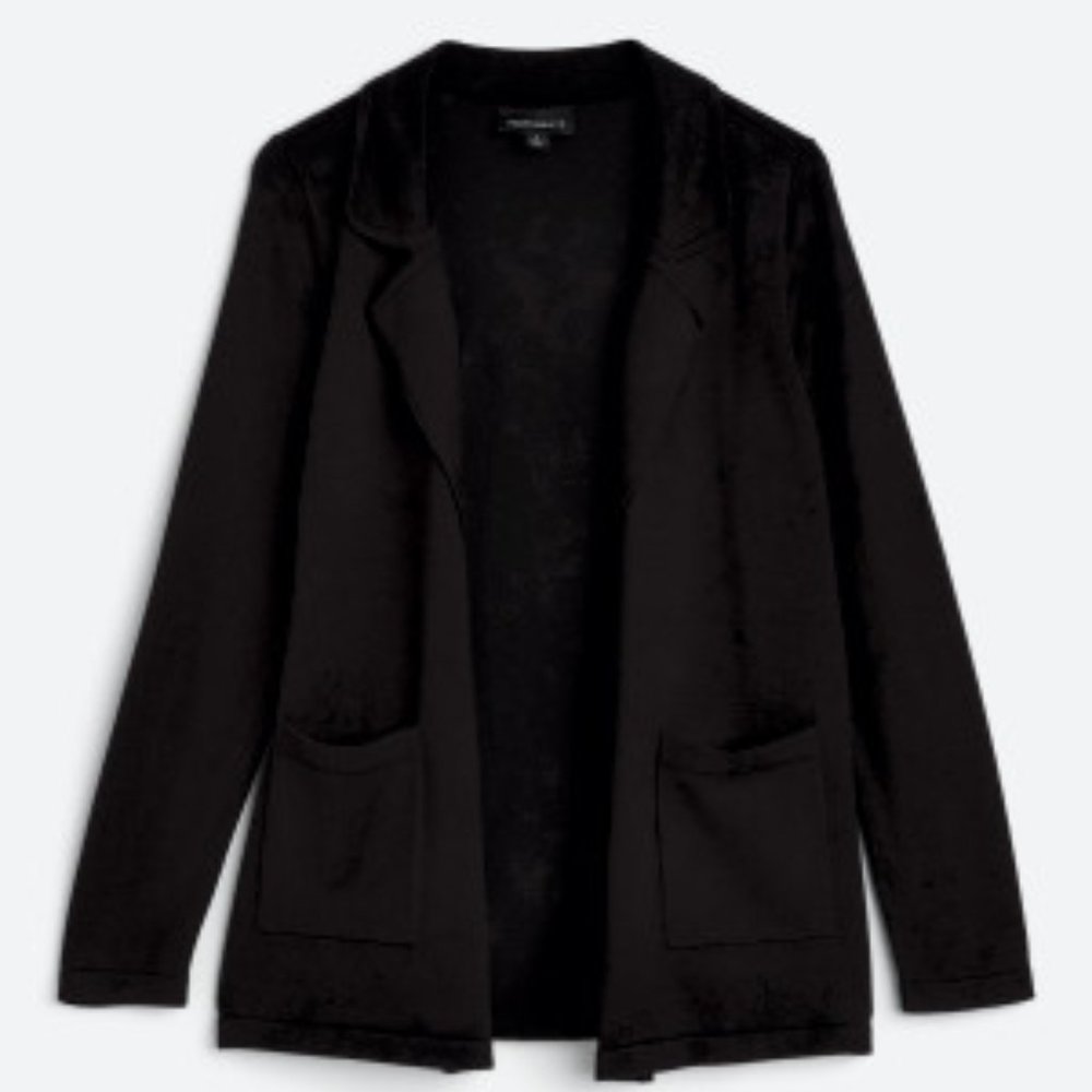 Stitch Fix Fortune + Ivy Magaluf Double Pocket Collared Cardigan NWT Sz M